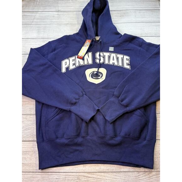 Big Ball Sports Other - Big Ball Sports ‎Vintage Penn State Hoodie Blue Drawstring Size Large